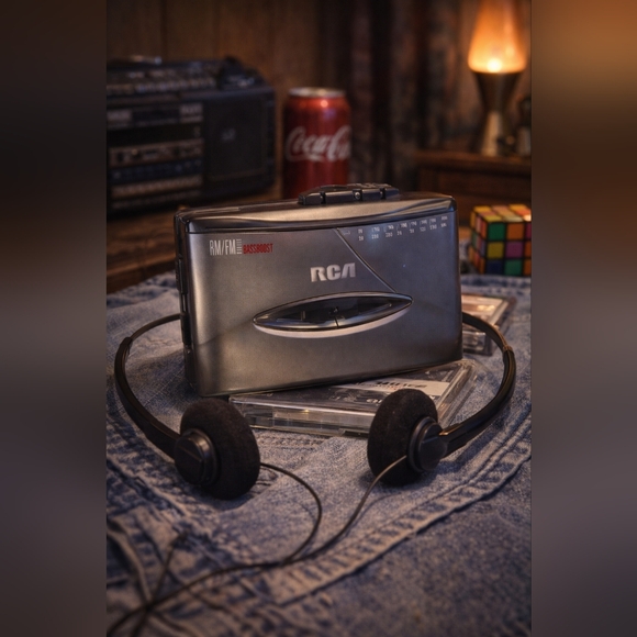 RCA Other - RCA AM/FM Stereo Cassette Player Brand New Sealed Bass Boost Headphones Included